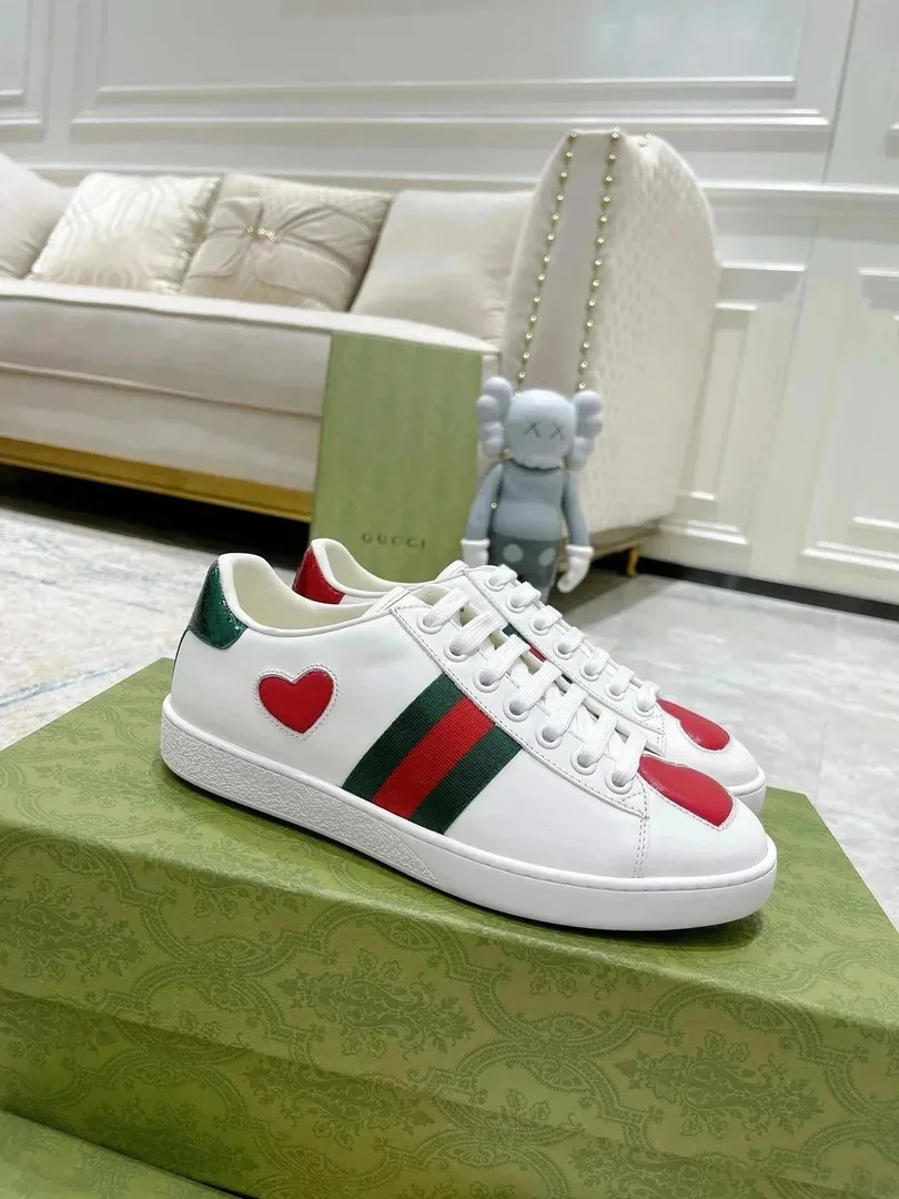 Gucci Ace Louis Vuitton Grey White Sneakers — Photo 3