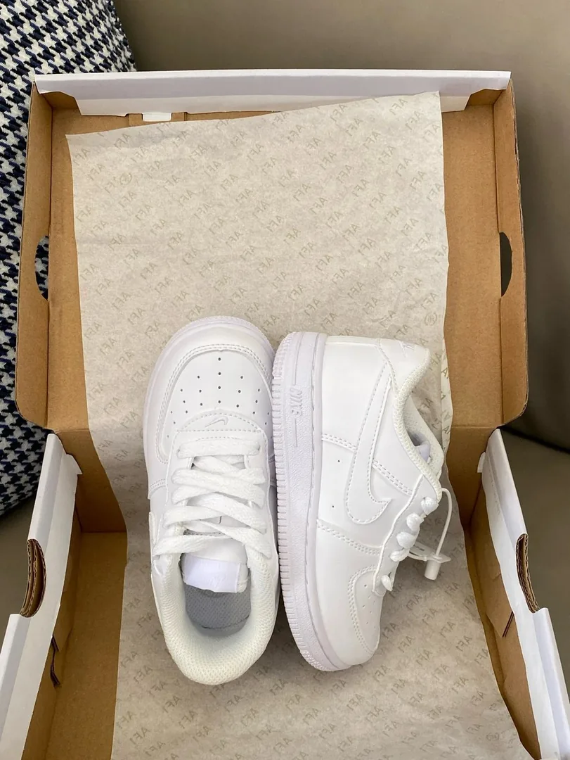 Nike Air Force 1 Kids Lace-Up Low-Top Sneakers — QC