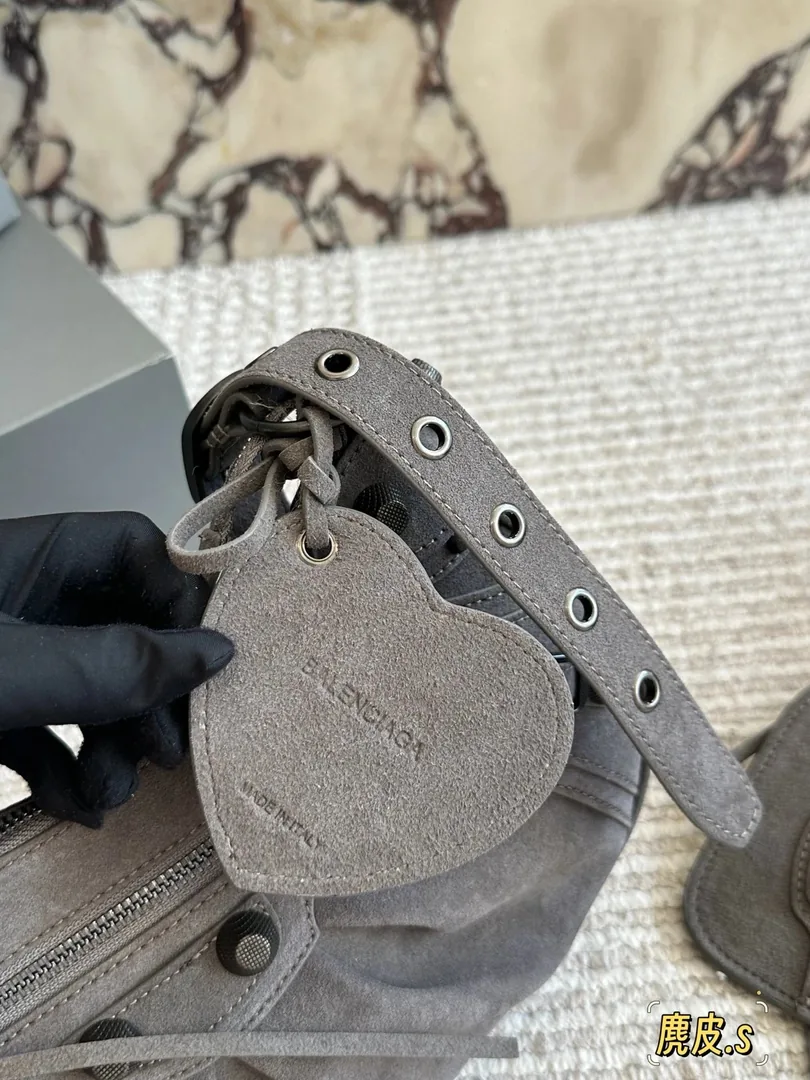 Balenciaga Le Cagole Suede Shoulder Bag — QC