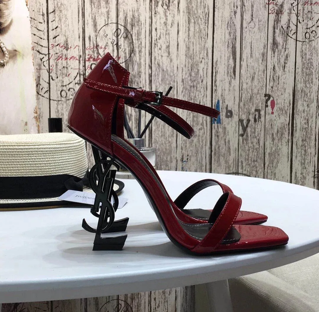 Saint Laurent Opyum Black White High Heels — Photo 6