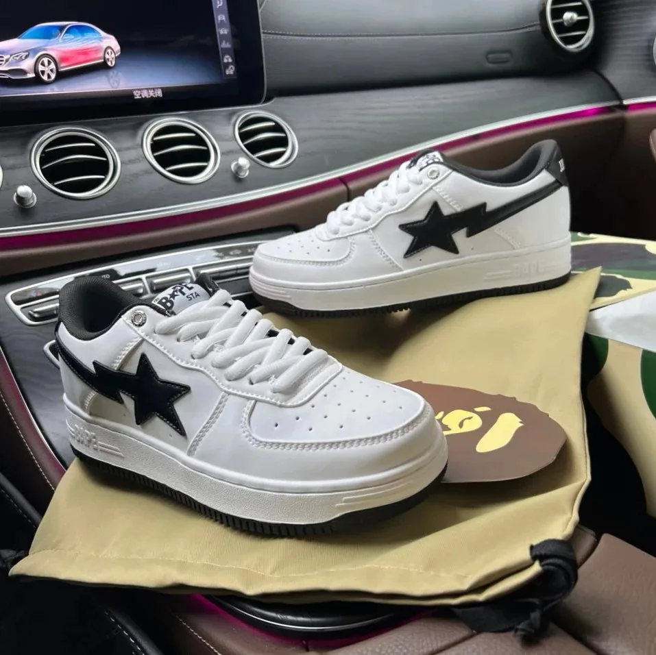 Bape Sta Ape Head Patent Low-Top Sneakers — photo 10