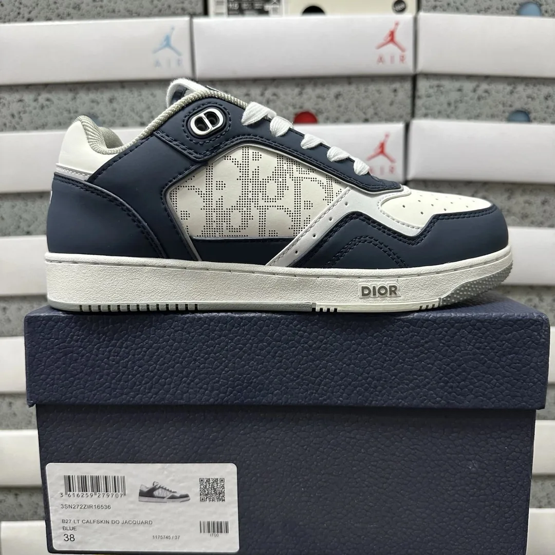 Dior B27 Black White Low Sneakers