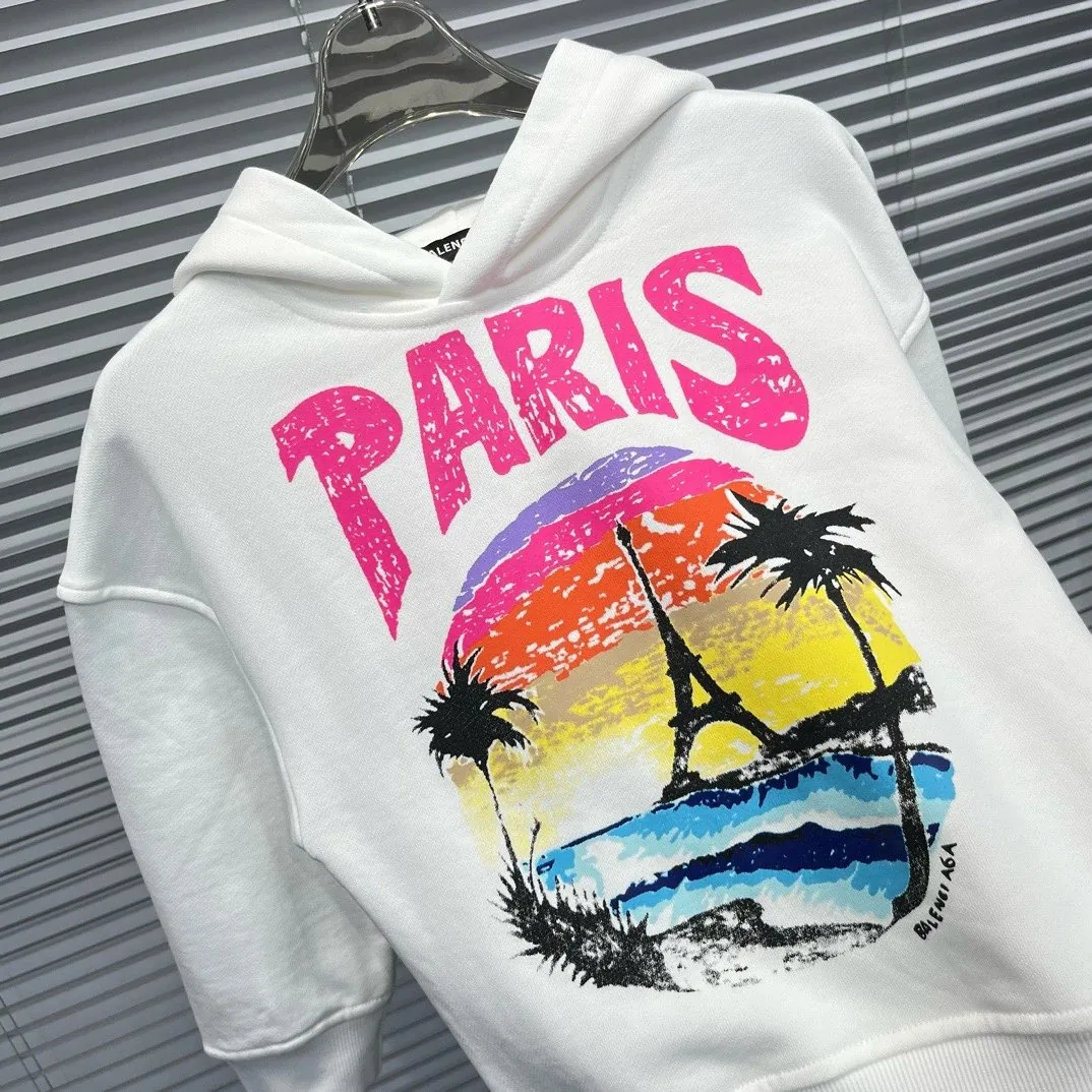 Paris Print Kids Hoodie — Photo 12