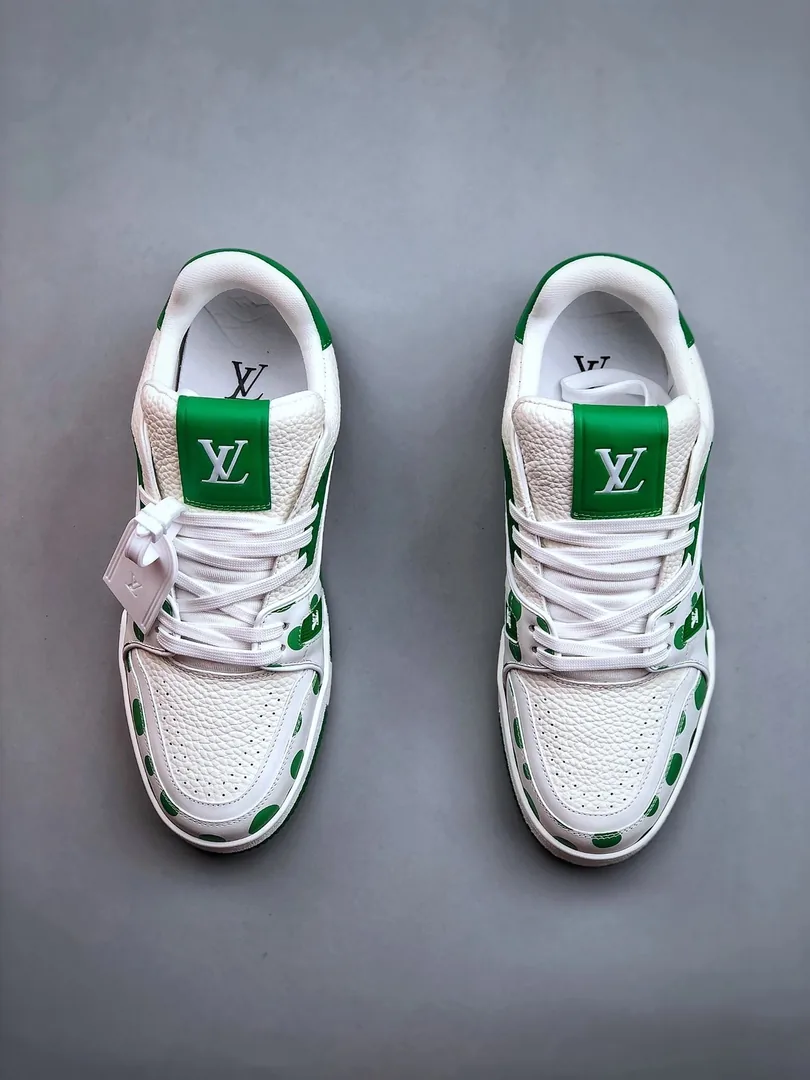 Louis Vuitton LV Trainer Speckled Runway Sneakers — Photo 12