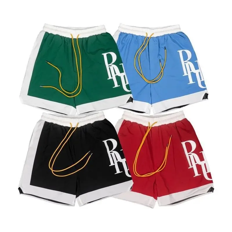 Rhude Drawstring Reflective Basketball Shorts — QC