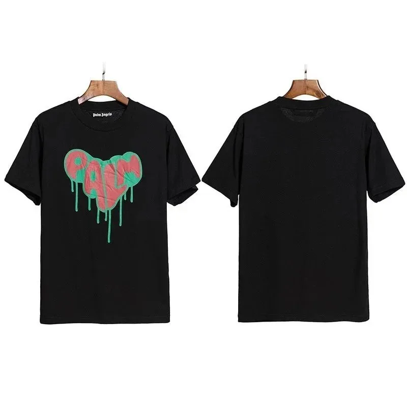 Palm Angels Dripping Heart Logo T-Shirt — Photo 2