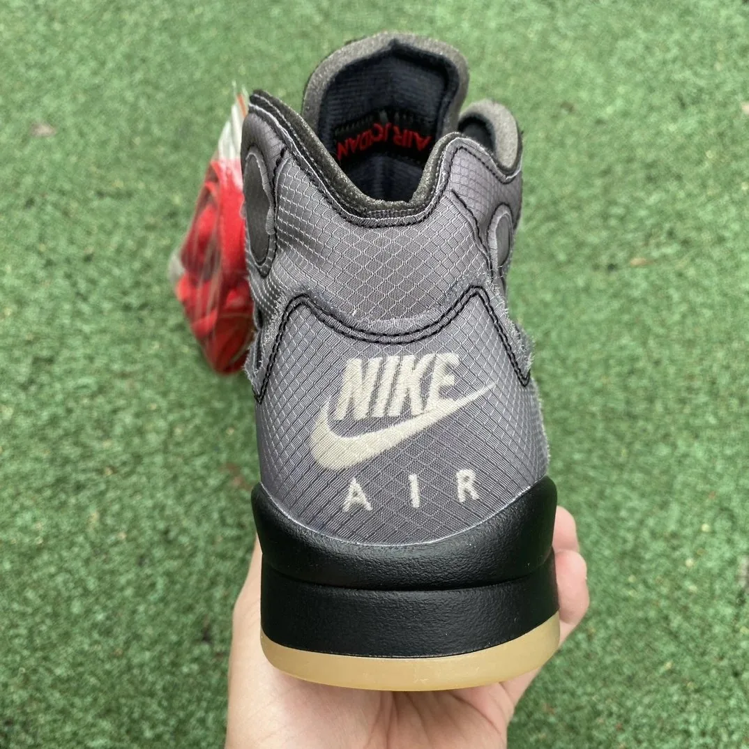 Air Jordan 5 Off-White Grey — photo 12
