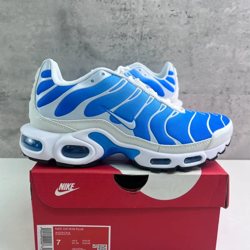 Nike Air Max Plus (TN) White Running Shoes — QC
