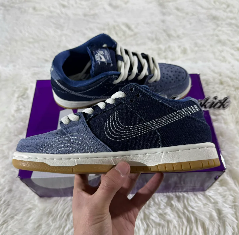 Nike Dunk Low Sashiko Stitched Sneakers
