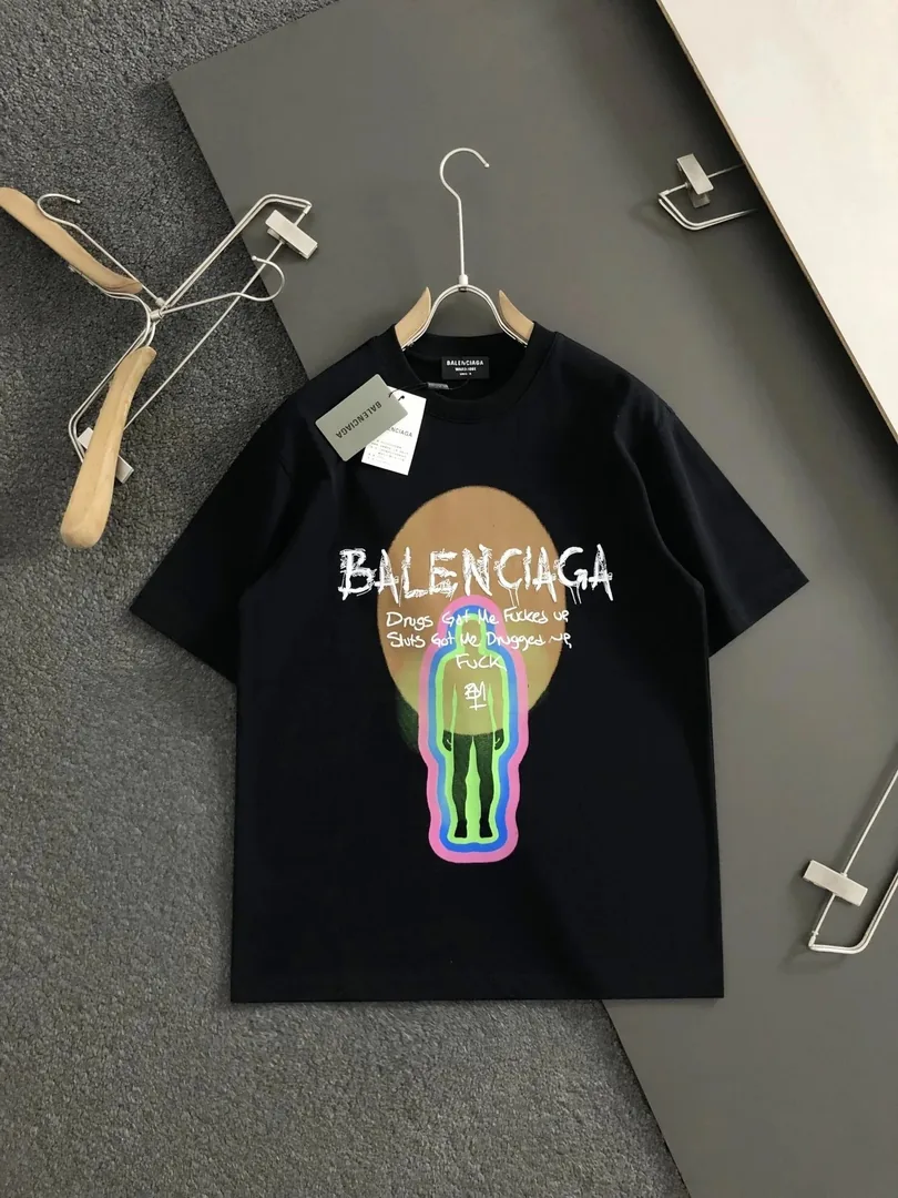 Balenciaga Graphic Print T-Shirt Collection — QC
