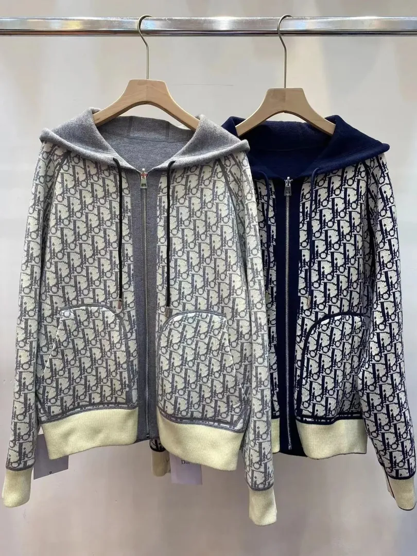 Reversible Hooded Zip Cardigan — Photo 2