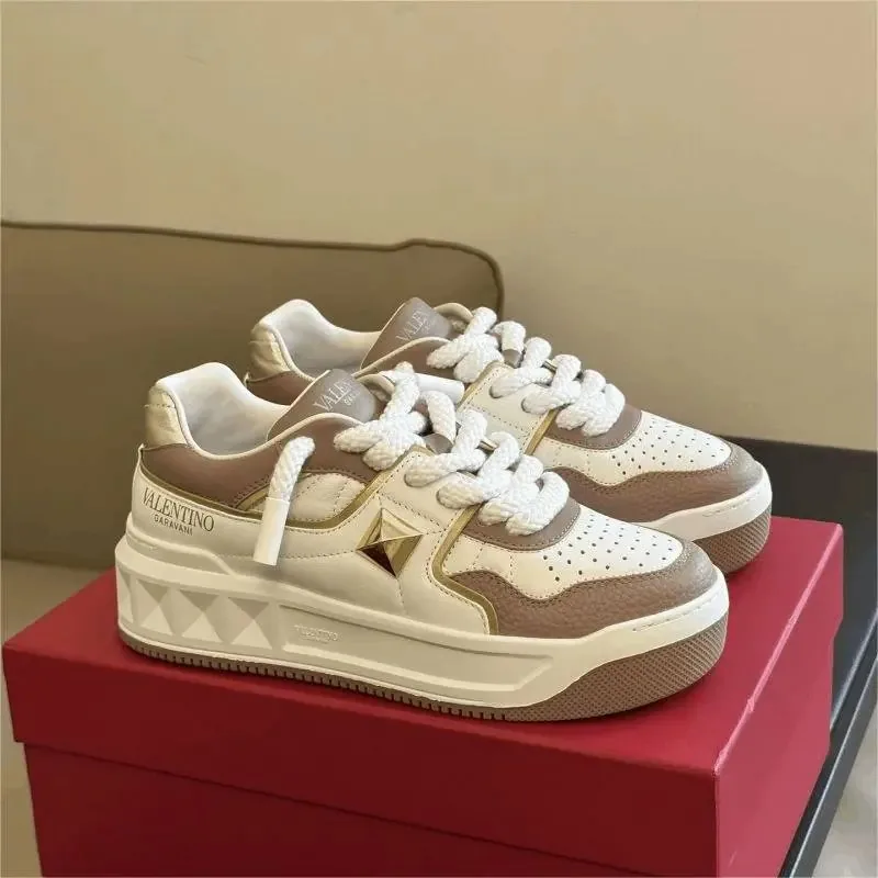 Valentino One Stud White Basic Trainers