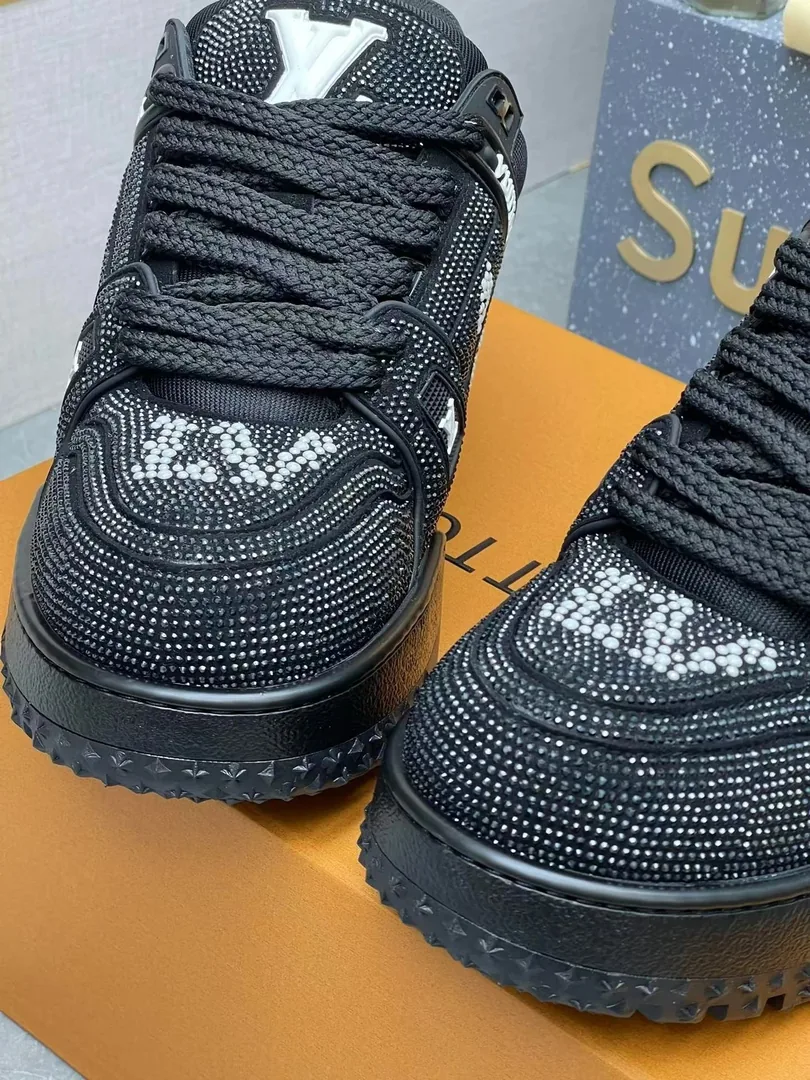 Louis Vuitton LV Trainer Maxi Black Custom Sneakers — Photo 7