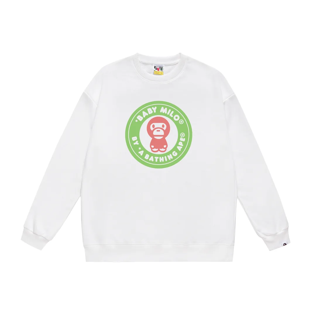 Print Fleece Crewneck Sweatshirt — Photo 4
