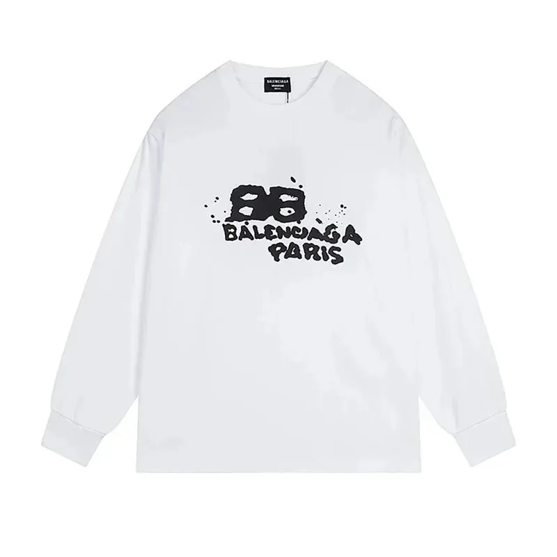 Balenciaga Laurel Logo Black Sweatshirt — Photo 9