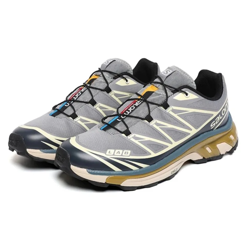 Salomon XT-6 Grey Lightweight Hiking Shoes — Photo 5