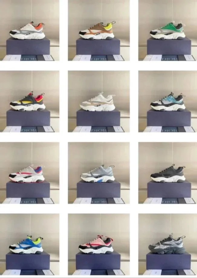 Balenciaga Triple S Blue Plaid Trainers — Photo 4
