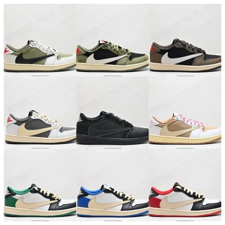 Jordan 1 Low Travis Scott Running Shoes