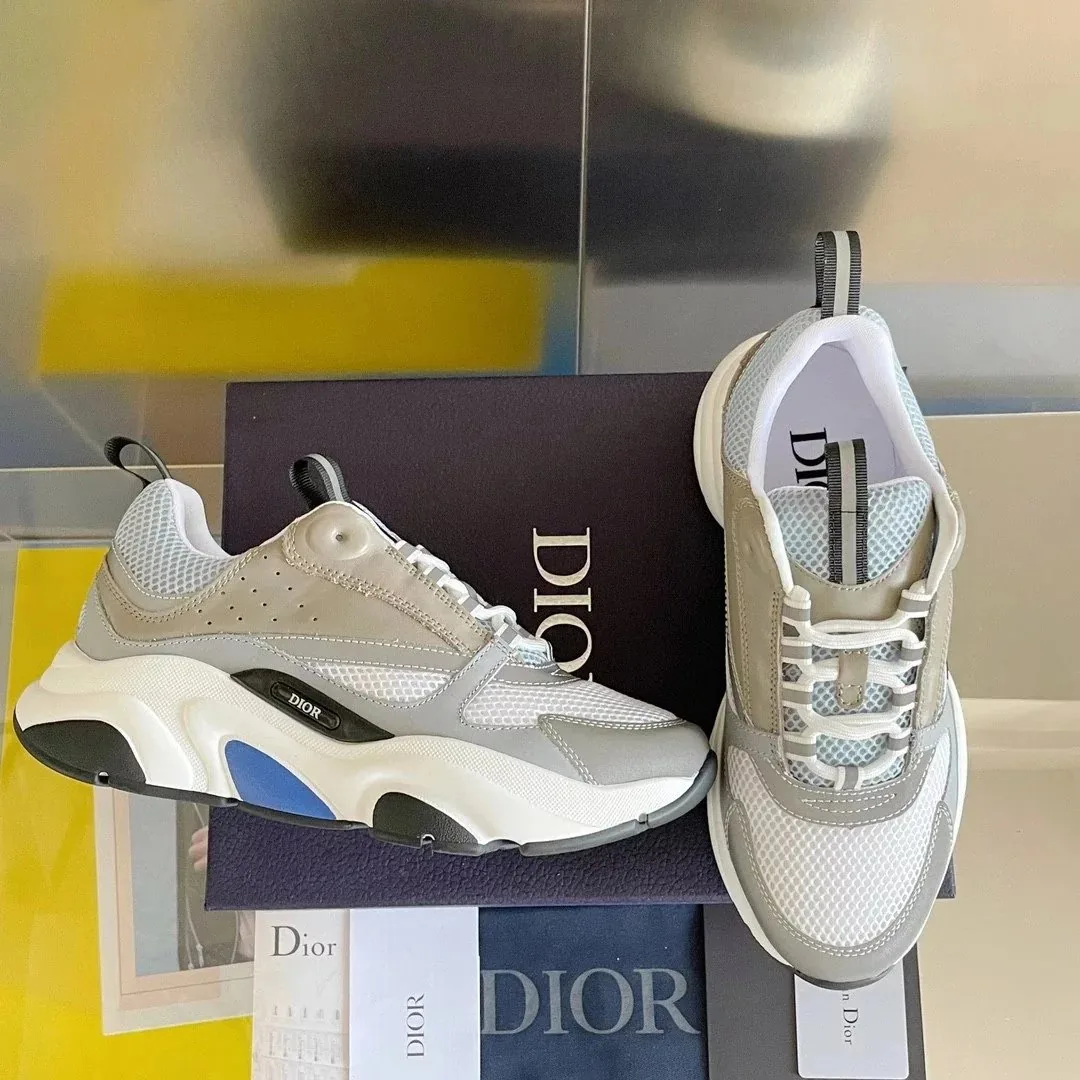 Balenciaga Triple S Blue Plaid Trainers — Photo 15