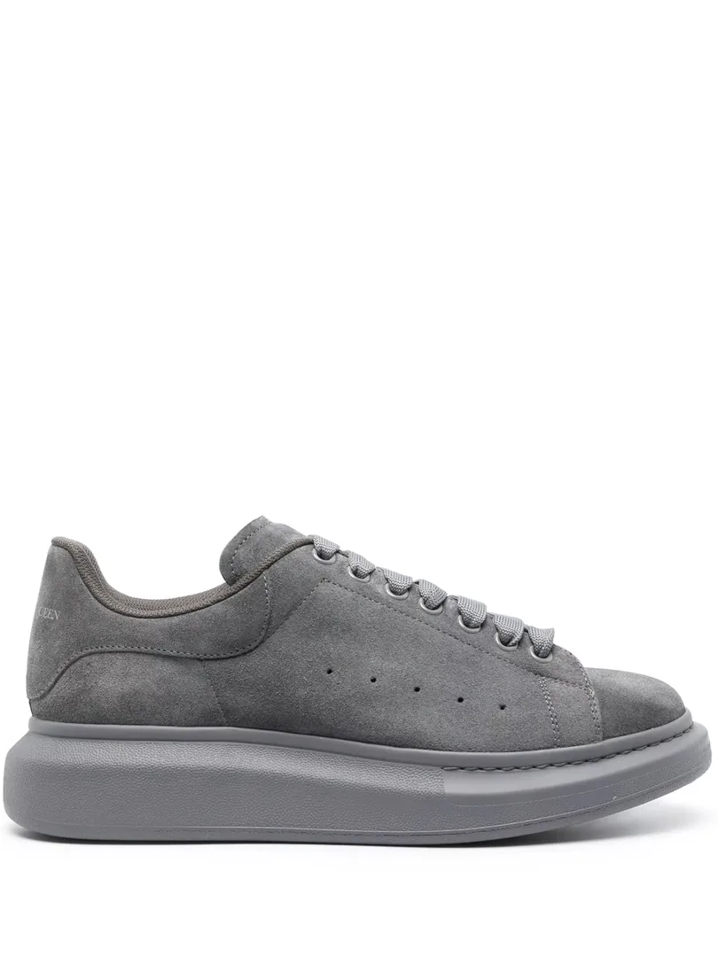 Alexander McQueen Oversized Sneaker White Suede Low-Top Sneakers