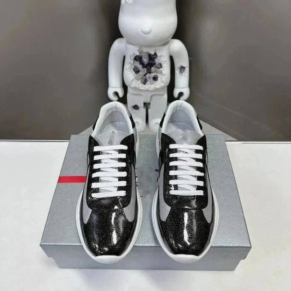 Prada America's Cup Blue Leather Flats — Photo 5