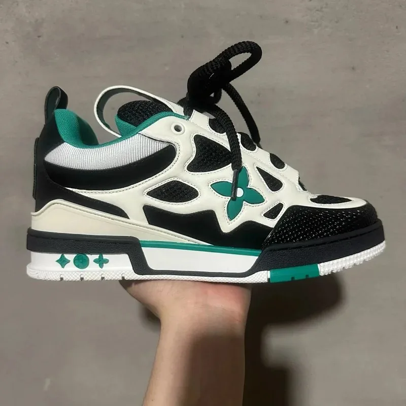 Grey Lace-Up Running Shoes — Photo 3