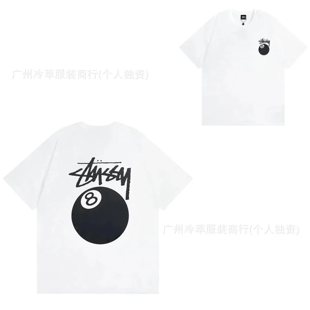 Stussy White Print T-Shirt — QC