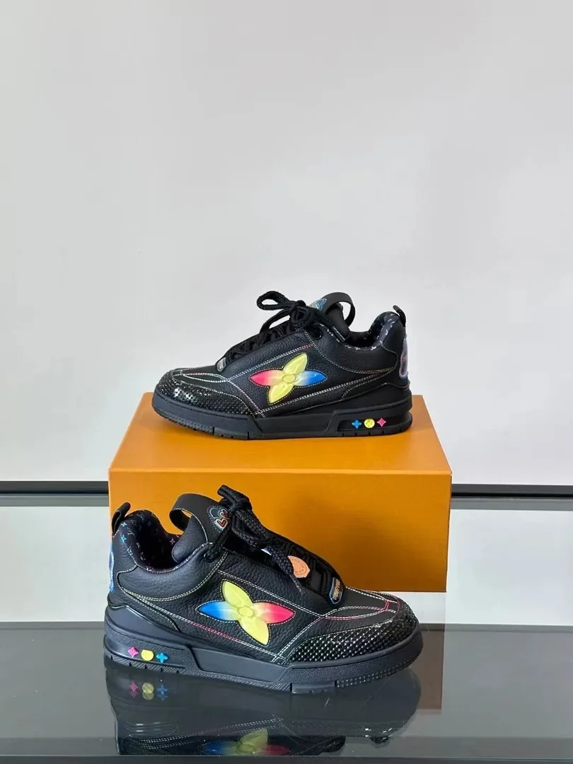 Louis Vuitton LV Trainer Black White Skate Shoes — photo 8