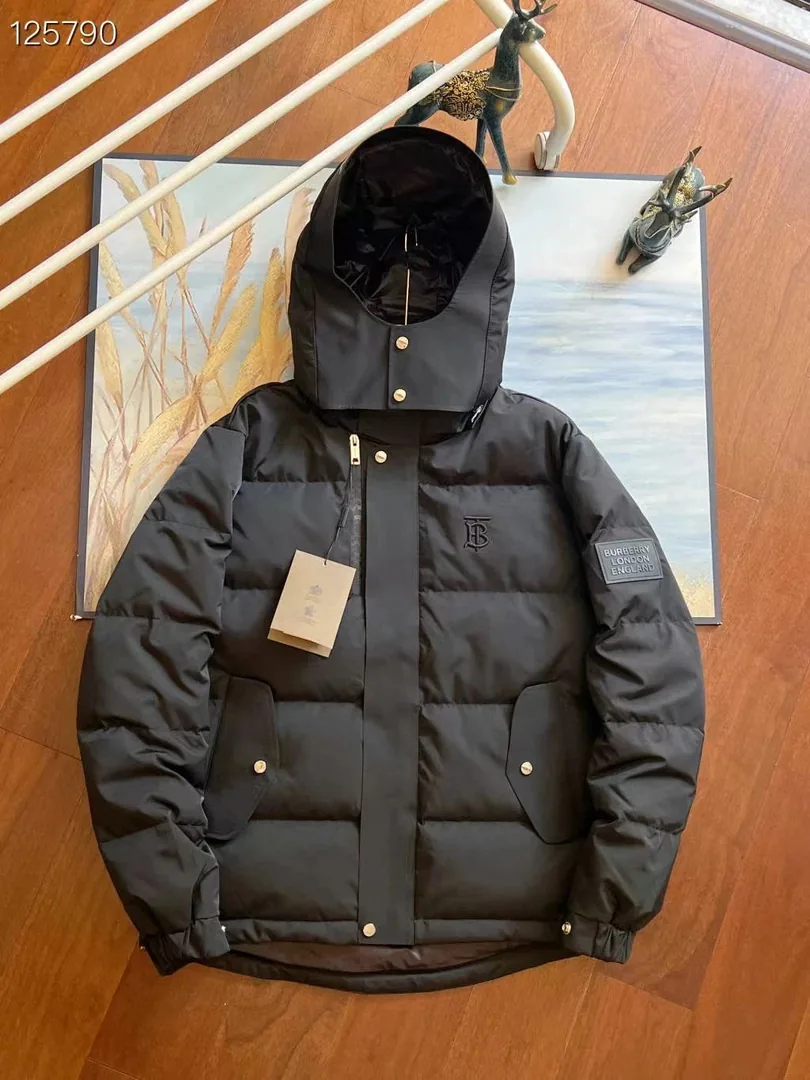 Plaid Hooded Down Jacket — photo 11