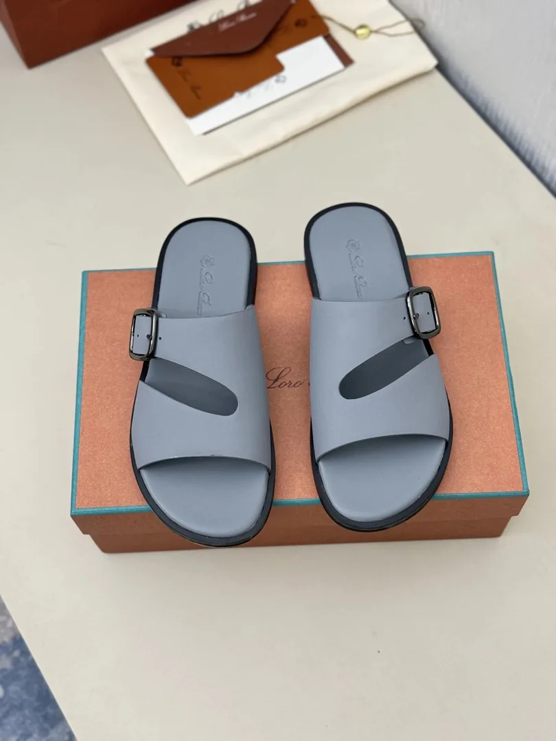 Leather Slide Sandals — photo 2