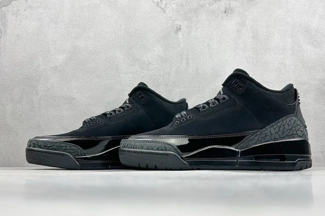 Grey Jordan 3 Black Cat — QC