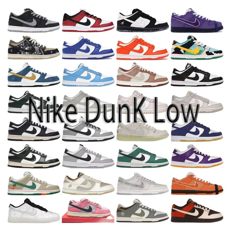 Nike Dunk Low Lace-Up Running Shoes