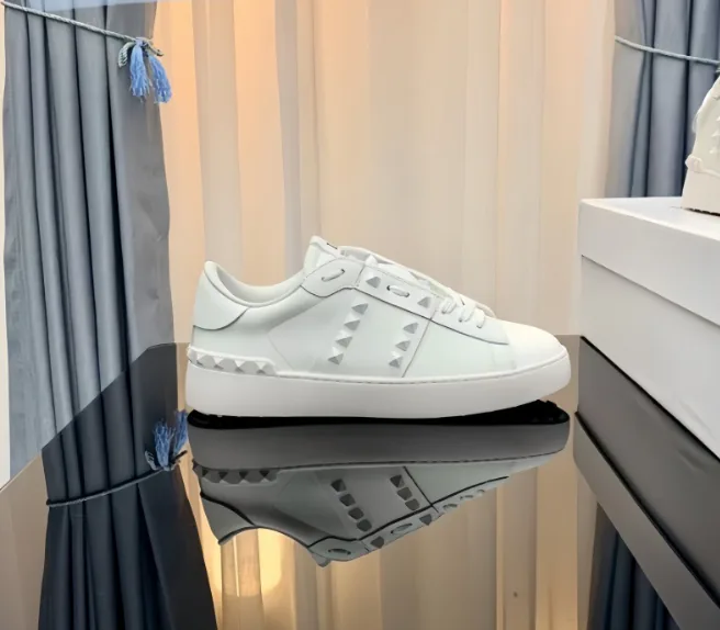 Valentino Rockstud Untitled White Skate Shoes — Photo 15