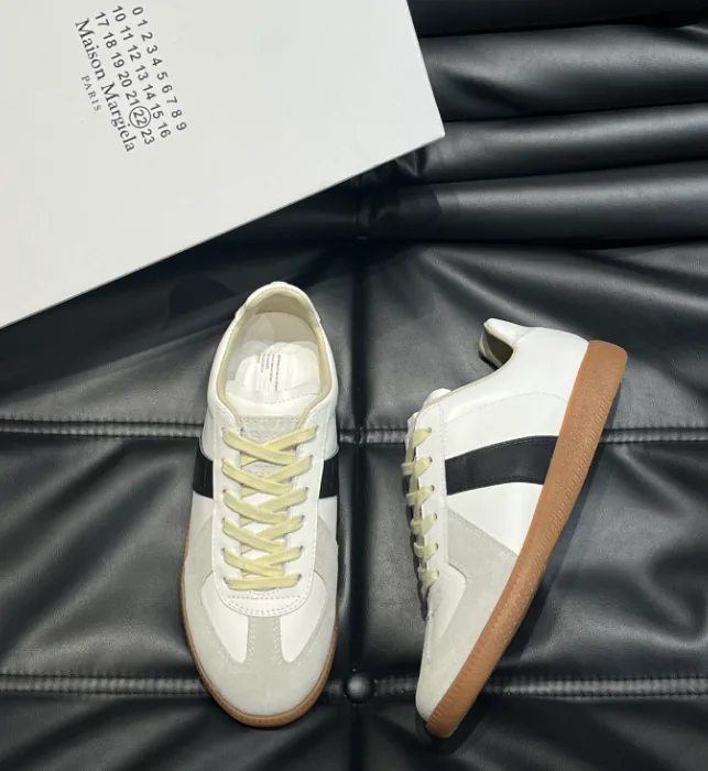 Maison Margiela Replica Beige Low-Top Skate Shoes — Photo 9