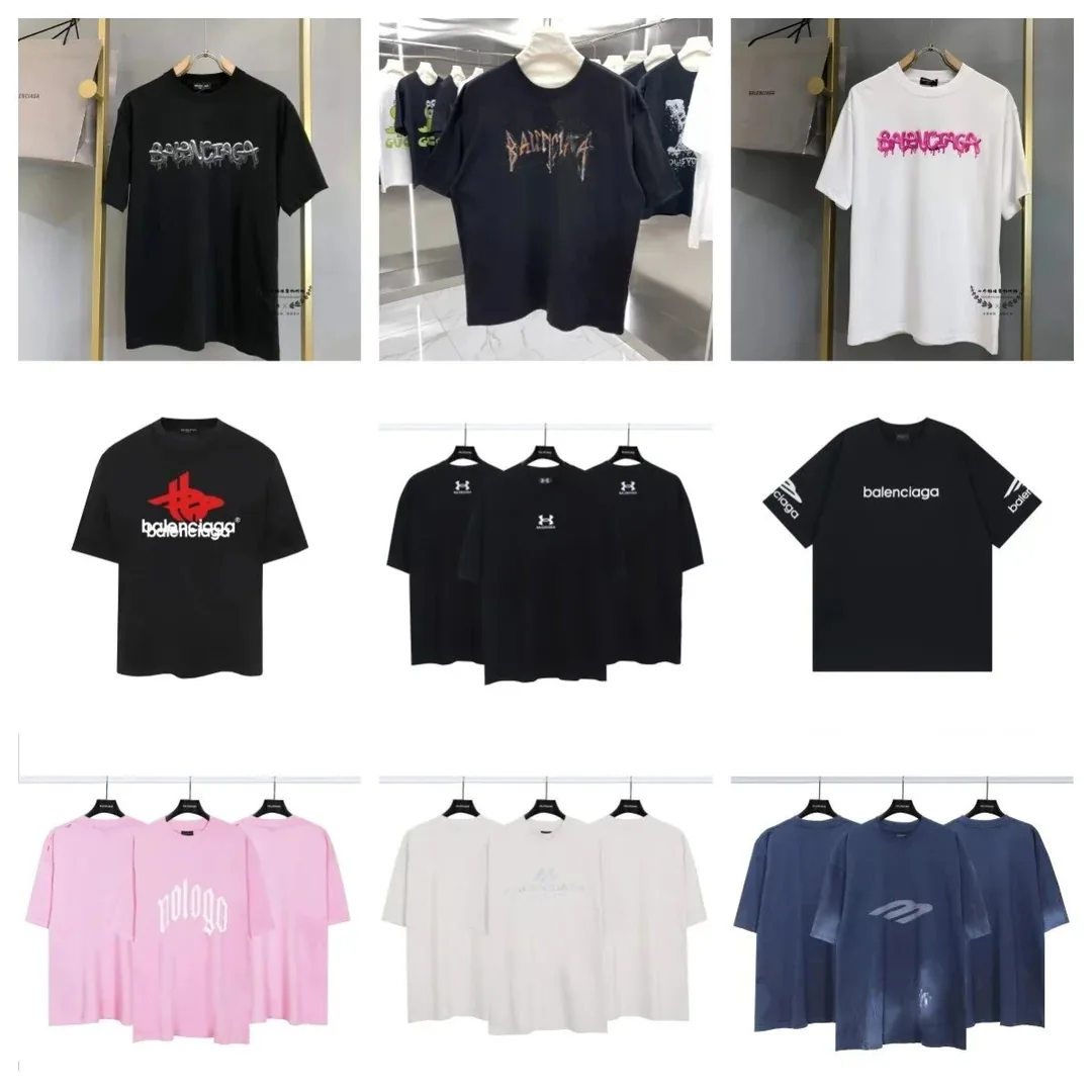 Balenciaga Logo Print T-Shirt Collection