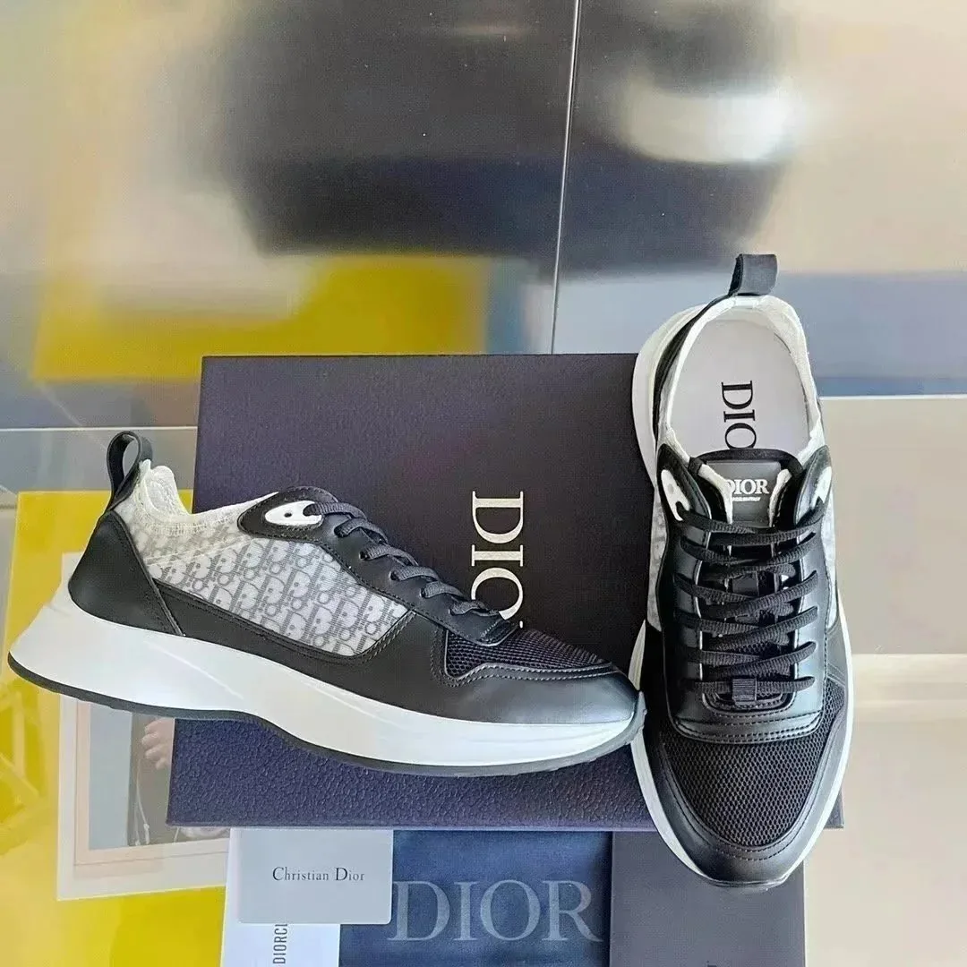 Dior B27 Black White Skate Shoes — QC