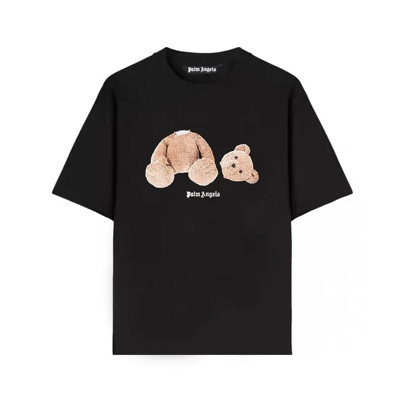 Palm Angels Letter Print Crewneck T-Shirt — Photo 11