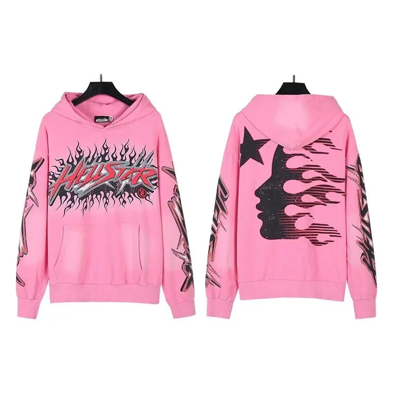 Hellstar Flame Face Washed Hoodie — Photo 8