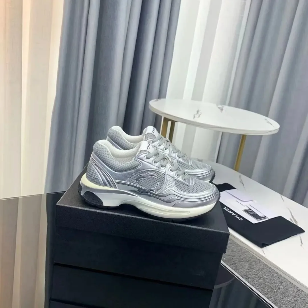 Chanel CC Sneakers Grey — QC