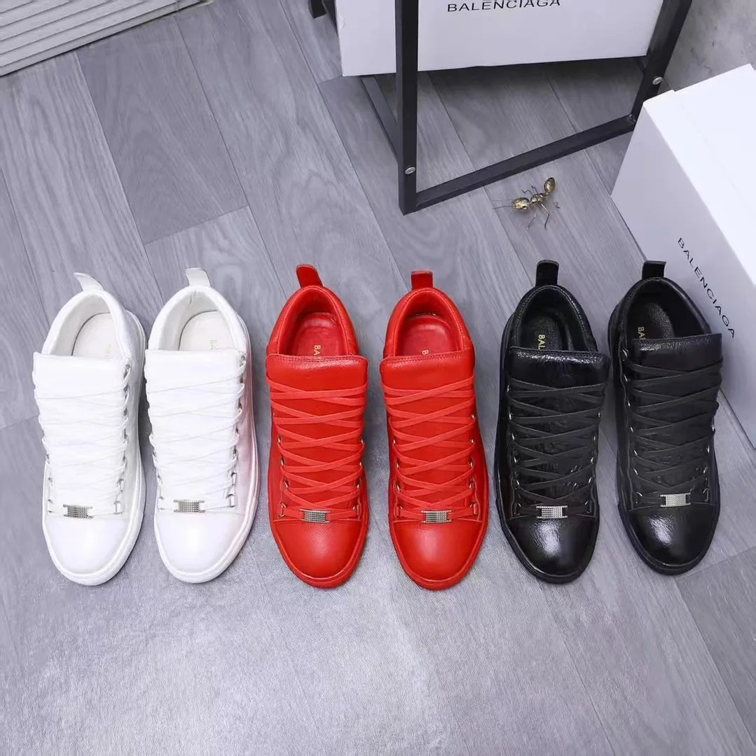 Balenciaga Arena Black Leather Sneakers — Photo 5
