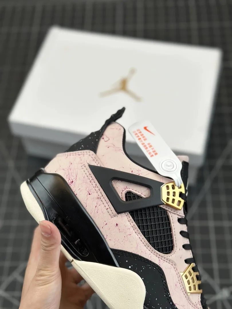 Pink Air Jordan 4 Sneakers — Photo 11