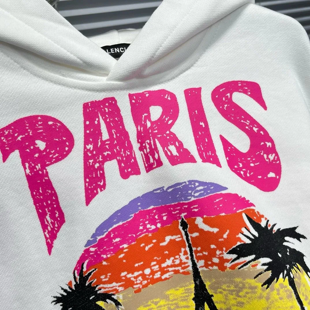 Paris Print Kids Hoodie — Photo 13