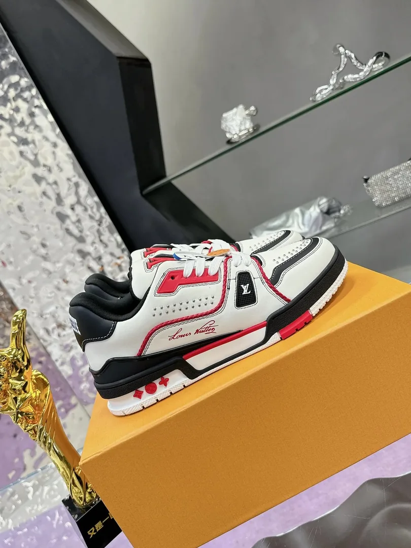 Louis Vuitton LV Trainer Balenciaga Maxi White