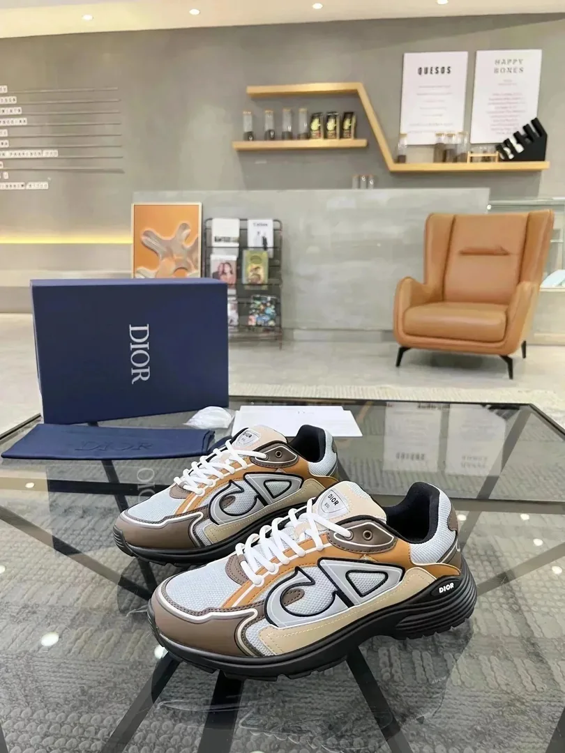 Dior B30 Grey Lace-Up Trainers — Photo 5