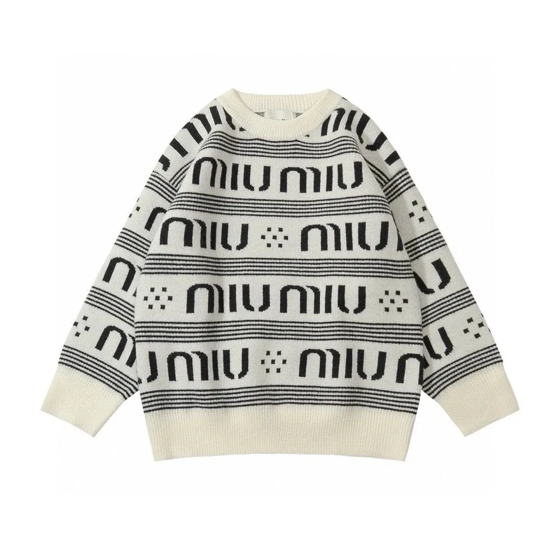 Double Jacquard Crewneck Sweater — Photo 7