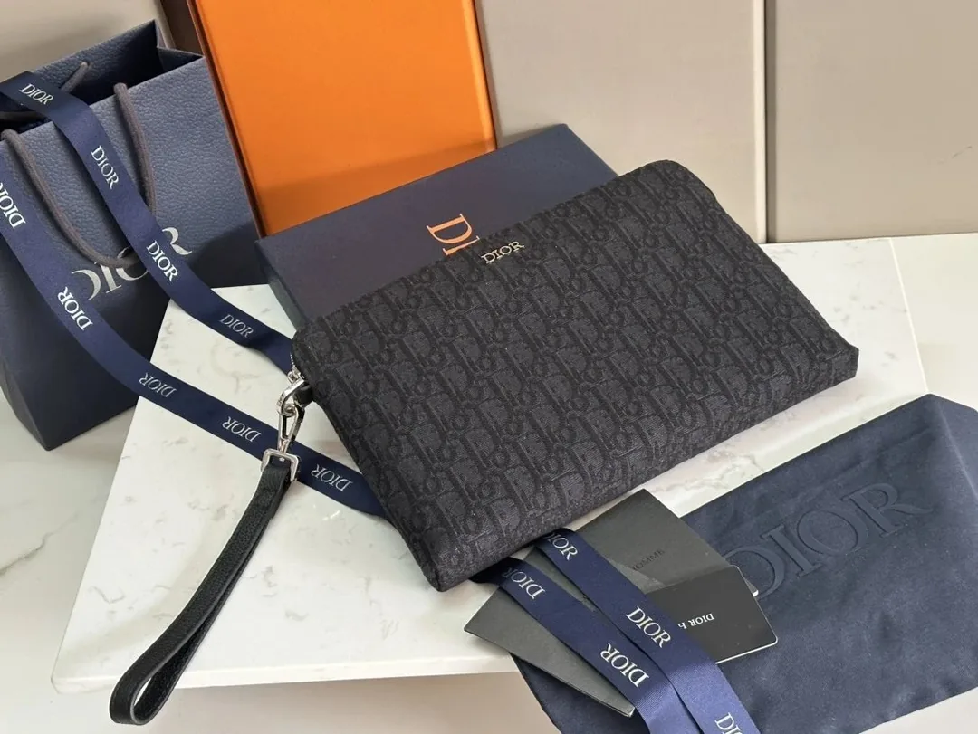 Dior Leather Clutch Bag