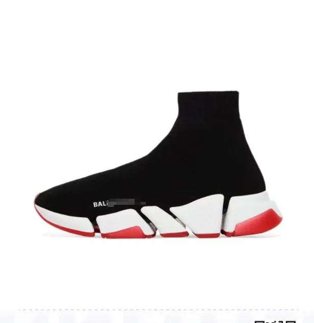 Balenciaga Speed Trainer Black Knit Sock Shoes — QC