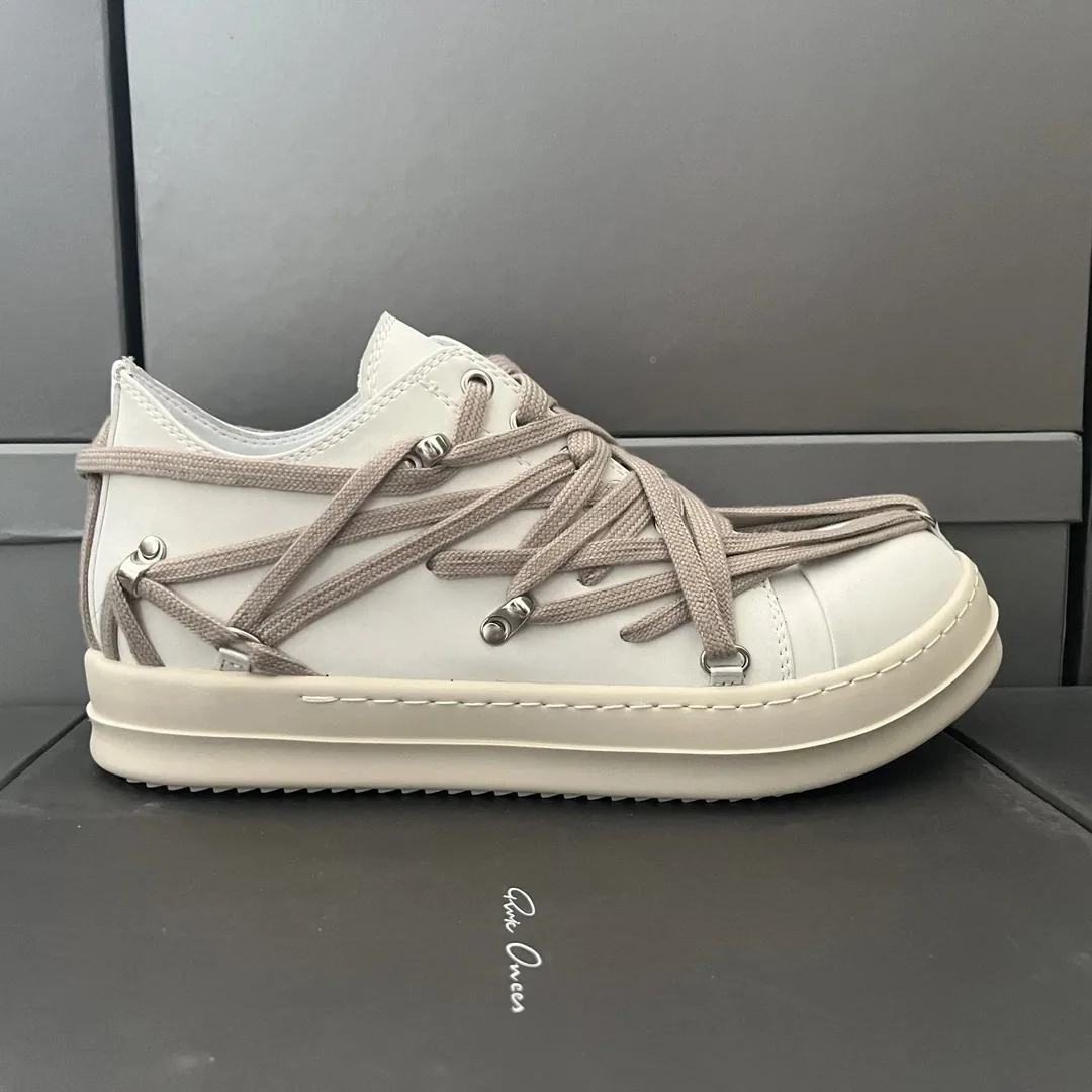 Rick Owens Low-Top Court Sneakers
