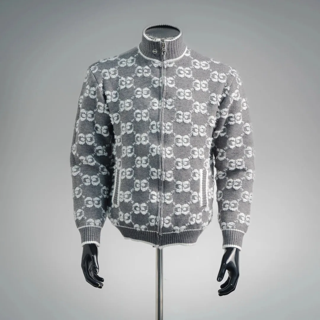 Jacquard Cotton Sweater