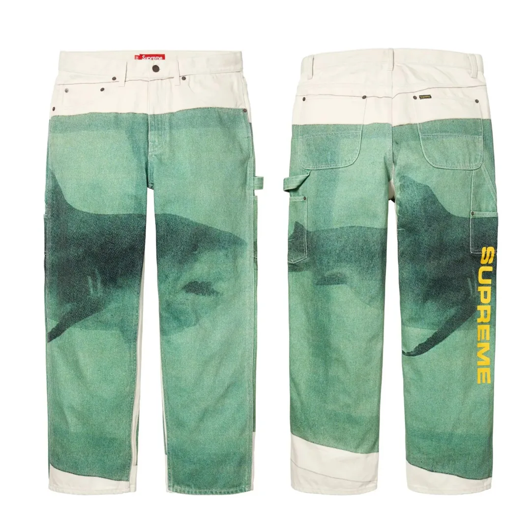 Supreme 3D Print Baggy Jeans — Photo 8